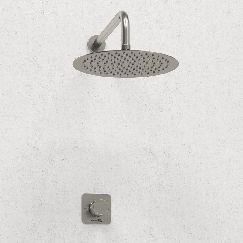 Душевой комплект Wasserkraft Tauber A6451.097.121 С ВНУТРЕННЕЙ ЧАСТЬЮ, никель