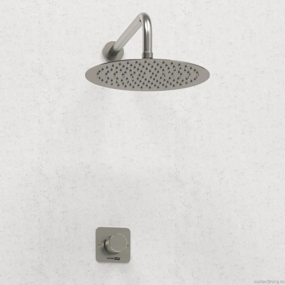 Душевой комплект Wasserkraft Tauber A6451.097.121 С ВНУТРЕННЕЙ ЧАСТЬЮ, никель