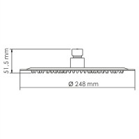 Душевой комплект Wasserkraft Tauber A6451.097.121 С ВНУТРЕННЕЙ ЧАСТЬЮ, никель