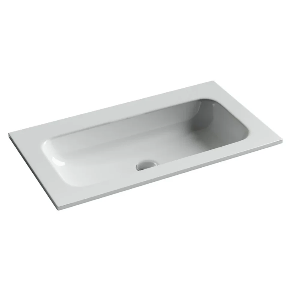 Накладная раковина Ceramicanova Grace прямоугольная без отверстия под смеситель 81 см CN7012wx