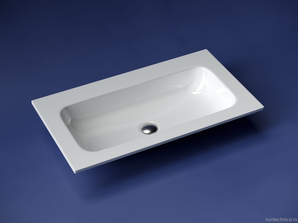 Накладная раковина Ceramicanova Grace прямоугольная без отверстия под смеситель 81 см CN7012wx