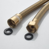 Смеситель с длинным изливом для ванны Shevanik S9902G золотой сатин Смеситель с длинным изливом для ванны Shevanik S9902G золотой сатин