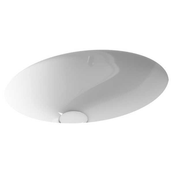 Раковина встраиваемая снизу Ceramicanova Era CN15005 47 глянцевая белая, овальная