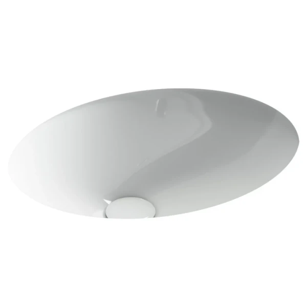 Раковина встраиваемая снизу Ceramicanova Era CN15005 47 глянцевая белая, овальная