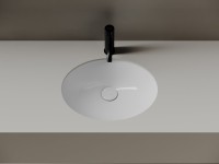 Раковина встраиваемая снизу Ceramicanova Era CN15005 47 глянцевая белая, овальная