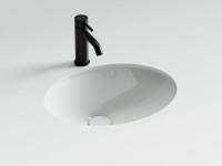 Раковина встраиваемая снизу Ceramicanova Era CN15005 47 глянцевая белая, овальная