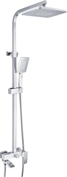 Душевая стойка Rose R1556F белый, хром