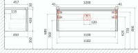 Тумба с раковиной Raval Welto 120