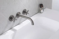 Смеситель для раковины Abber Wasser Kreis AF81121NG С ВНУТРЕННЕЙ ЧАСТЬЮ, никель