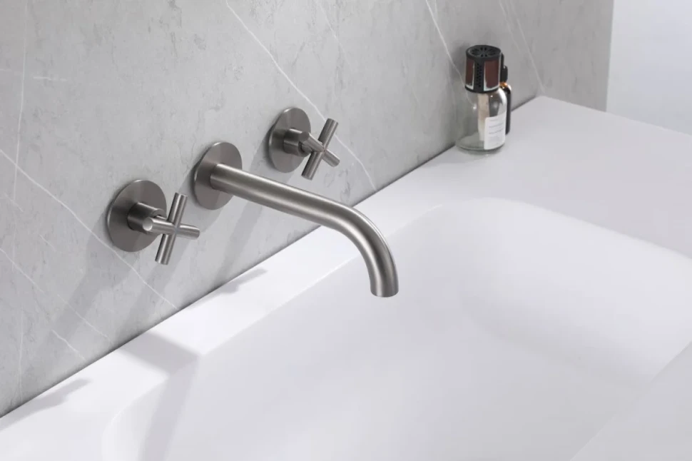Смеситель для раковины Abber Wasser Kreis AF81121NG С ВНУТРЕННЕЙ ЧАСТЬЮ, никель