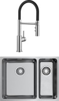 Комплект Мойка Omoikiri TADZAVA 58-2-U/IF L + Смеситель Blanco Catris-S Flexo 525792 с гибким изливом