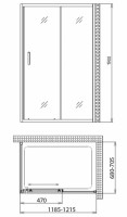 Душевой уголок Gemy Victoria S30191AM-A70M