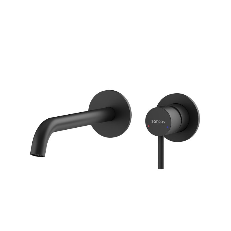 Смеситель для раковины Sancos Etna, черный матовый, SC9004MB