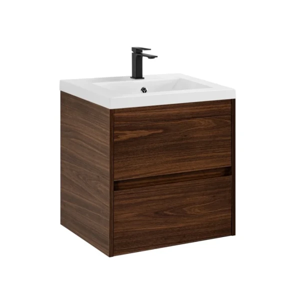 Тумба с раковиной Art&Max Family-M 50 подвесная, bourbon oak