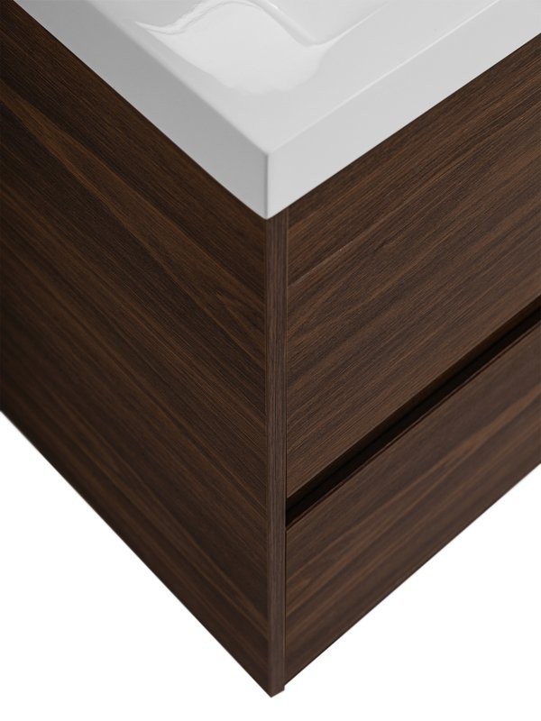 Тумба с раковиной Art&Max Family-M 50 подвесная, bourbon oak