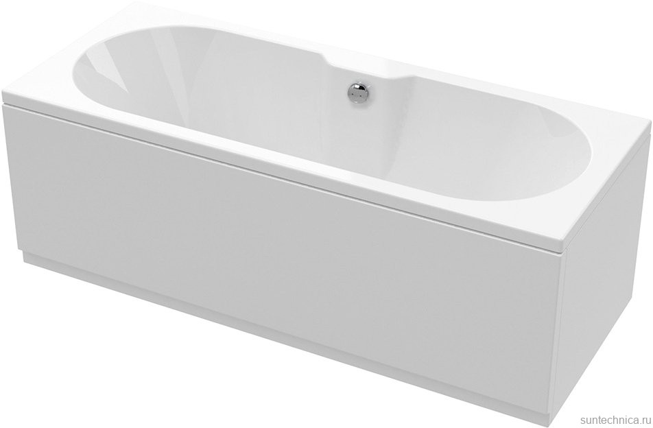 Акриловая ванна Cezares Calisto 170x70 см, пристенная, белая, с каркасом