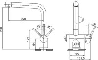 Комплект Мойка Omoikiri TADZAVA 54-U/I-IN ULTRA 15 нержавеющая сталь + Смеситель Koriyama нержавеющая сталь