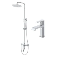Комплект для ванной BelBagno Aurora VSCM/LVM хром