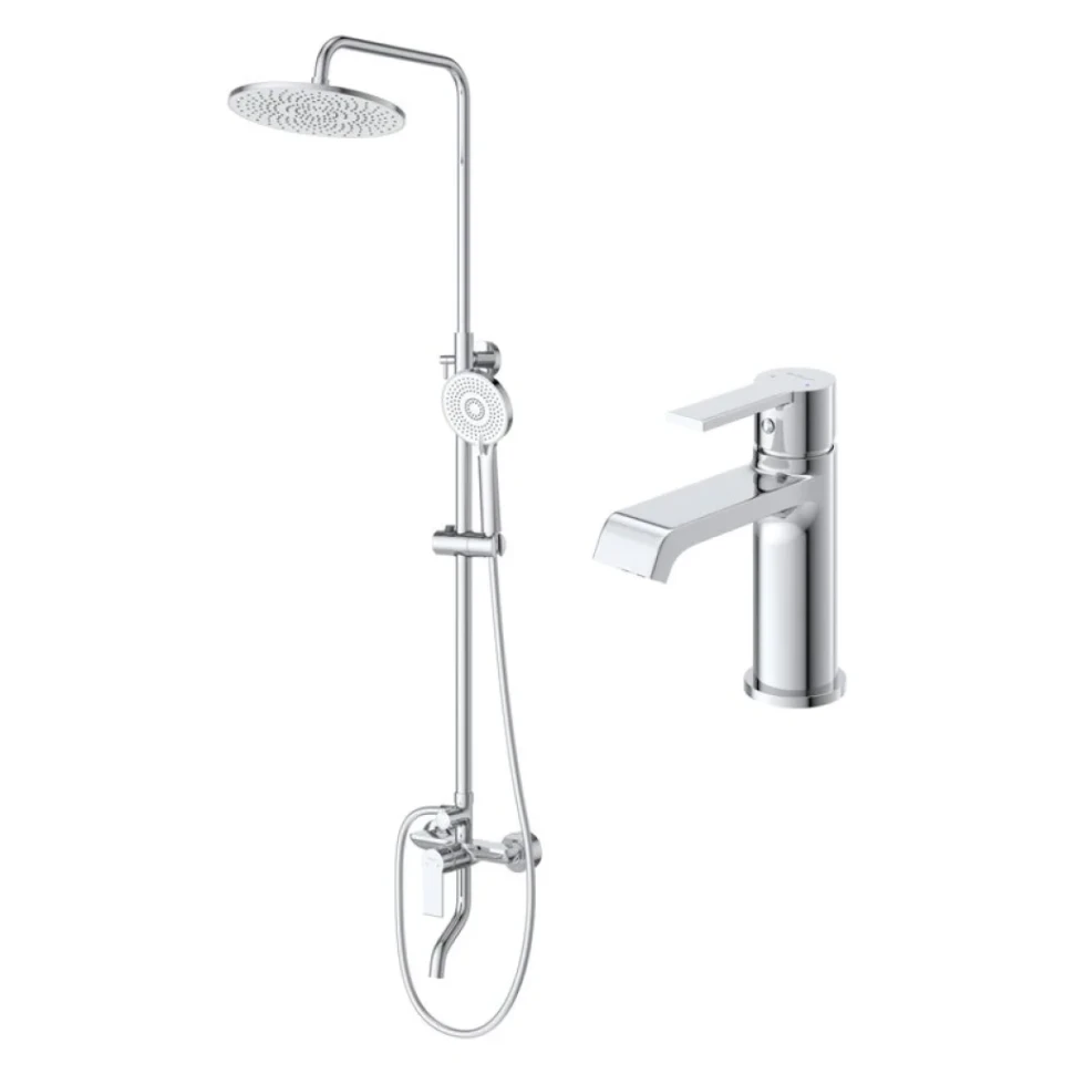 Комплект для ванной BelBagno Aurora VSCM/LVM хром