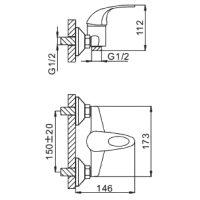 Смеситель для душа Frap H02 F2002-B хром Смеситель для душа Frap H02 F2002-B хром