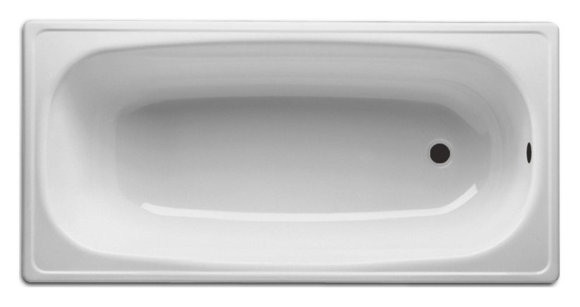 Стальная ванна BLB Europa B30E22001 130x70 см, пристенная, на ножках APMROBZF