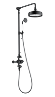 Душевая стойка Wonzon & Woghand WW-B3041-MB матовая черная