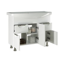Тумба под раковину Элеганс-105 I тумба для ванной Mixline 85х33,6х105 Белый ПВХ Тумба под раковину Элеганс-105 I тумба для ванной Mixline 85х33,6х105 Белый ПВХ