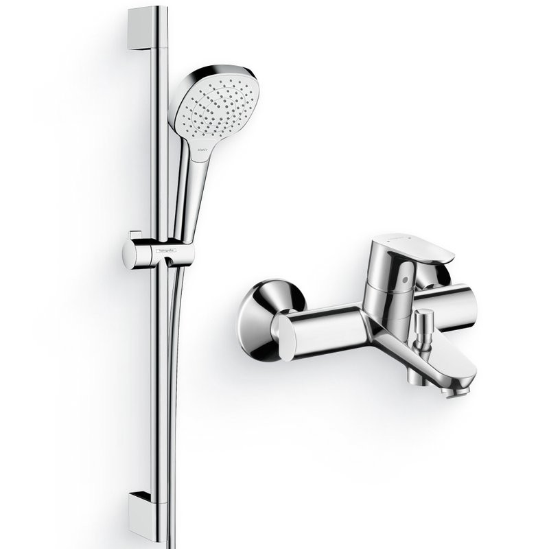 Душевой комплект Смеситель Hansgrohe Focus E2 31940000 + Гарнитур Croma Select E Vario 26582400