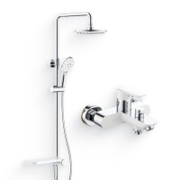 Душевой комплект Смеситель IDDIS Cloud CLOSB02I02WA + Стойка Ray RAYSW3Fi76
