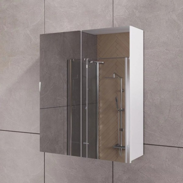 Зеркало-шкаф SanStar 70 универсальное, белое