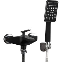 Смеситель для ванны с душем Frap H57 F3257 черный, хром Смеситель для ванны с душем Frap H57 F3257 черный, хром