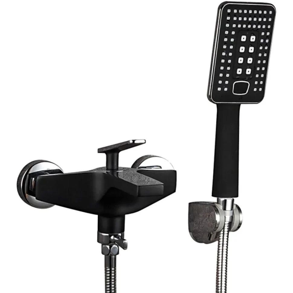 Смеситель для ванны с душем Frap H57 F3257 черный, хром