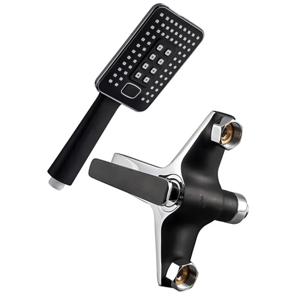 Смеситель для ванны с душем Frap H57 F3257 черный, хром