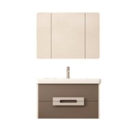 Мебель для ванной комнаты AQUATON Ар-Деко 85 подвесная, 2 ящика, кашемир