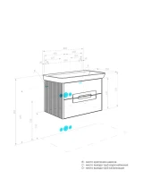Мебель для ванной комнаты AQUATON Ар-Деко 85 подвесная, 2 ящика, кашемир