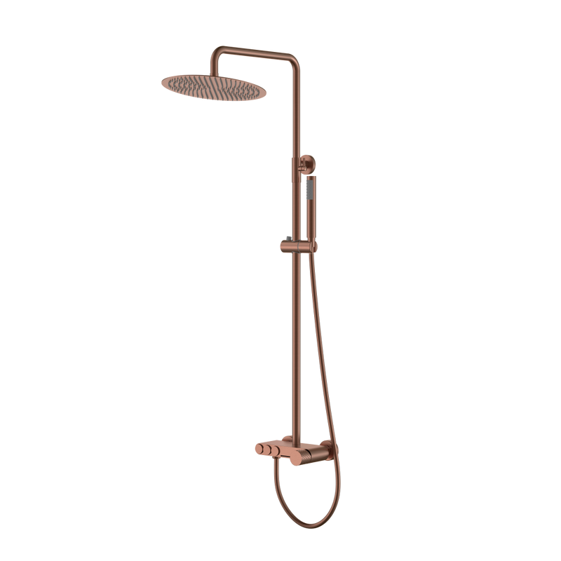 Душевая стойка Boheme Stick diamond 128-BRB brushed bronze