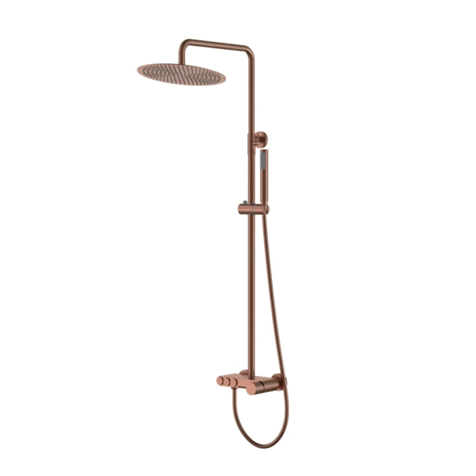 Душевая стойка Boheme Stick diamond 128-BRB brushed bronze