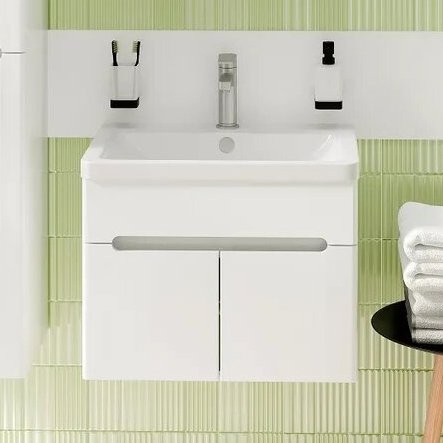 Тумба под раковину Runo Парма 60, подвесная, 2 двери