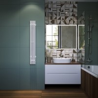 Полотенцесушитель электрический EWRIKA Пенелопа V 120, белый