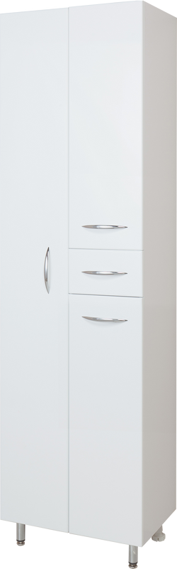 Шкаф пенал для ванной Onika Модерн 52.17 L с бельевой корзиной