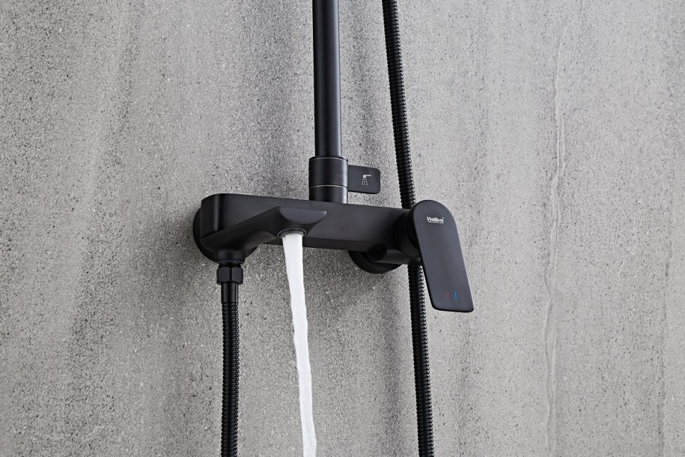 Душевая стойка Haiba HB24575-7 черная