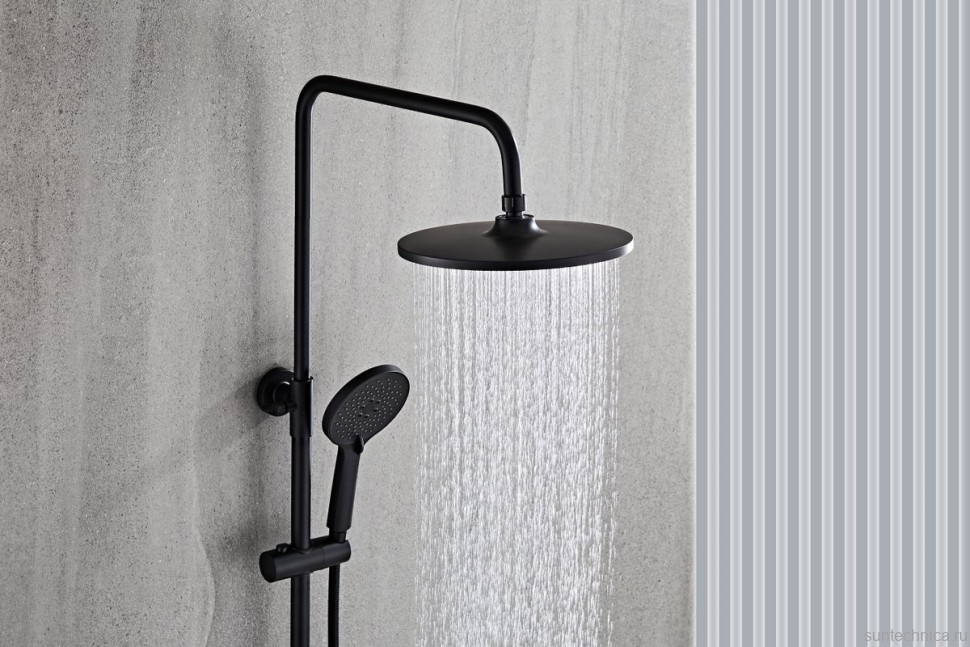 Душевая стойка Haiba HB24575-7 черная