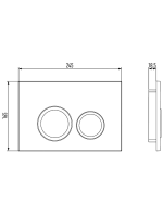 Кнопка смыва для унитаза Jacob Delafon E38066-00 пластик, цвет глянцевый белый, с антибактериальным покрытием