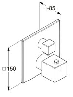 Термостатический смеситель встраиваемый Kludi Decus 54810N175 брашированная бронза PVD Термостатический смеситель встраиваемый Kludi Decus 54810N175 брашированная бронза PVD