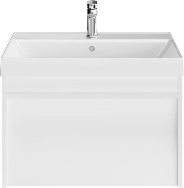 Тумба с раковиной KERAMA MARAZZI Modula 70 подвесная, белая глянцевая