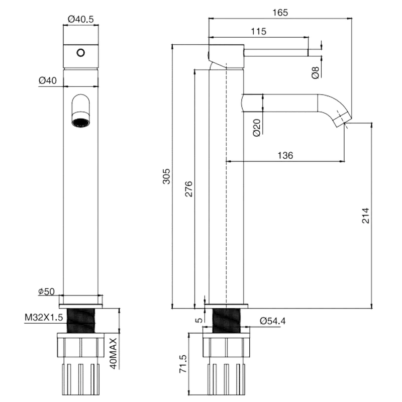 Смеситель для раковины Splendy Passion PA201305GK1CR хром