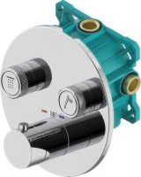 Термостатический смеситель встраиваемый Plumberia Selection PSBOX KITPSB1902CR С ВНУТРЕННЕЙ ЧАСТЬЮ, хром
