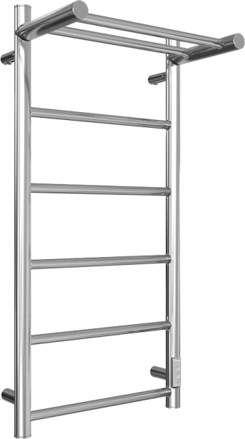 Полотенцесушитель электрический Двин Fj neo 80/40 полированный хром, с полкой