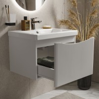 Мебель для ванной комнаты Vigo Glem 60 подвесная, 1 ящик, глянцевая белая