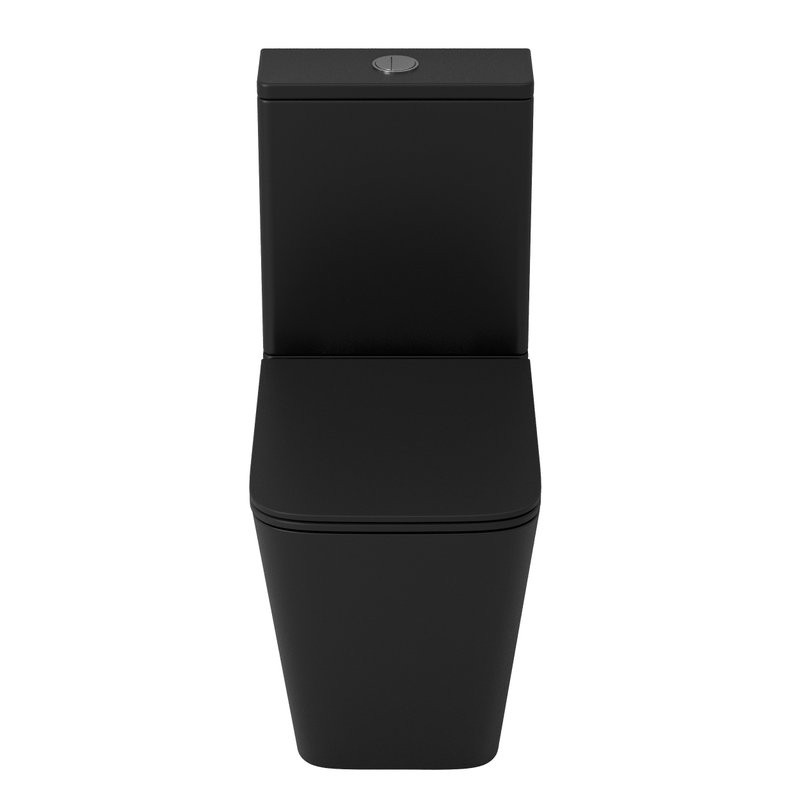 Унитаз-компакт напольный Grossman GR-4418BMSQ с микролифтом, черный матовый